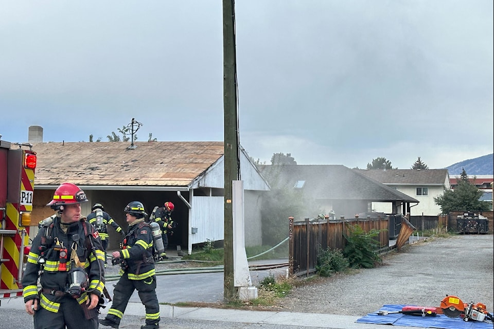 A house fire in  on Oct. 4. Crews responded at around 8:25 a.m.