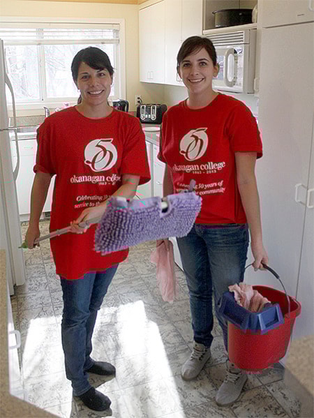 Okanagan College employees Danielle Robinson and Jills Smith