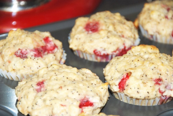 The Bench's Strawberry Poppy Seed Muffins.