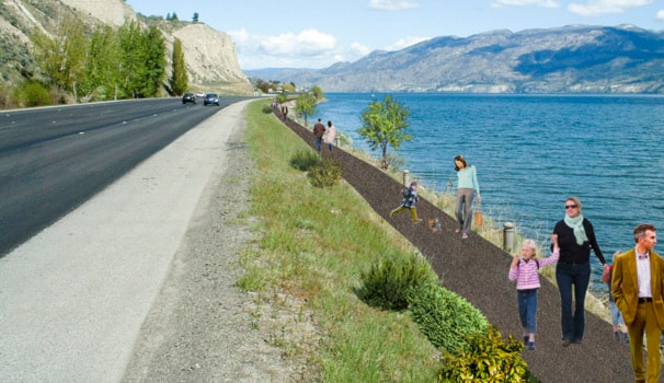Summerland to Penticton cycling route