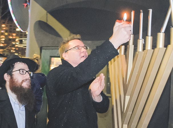 Menorah Lighting for Hanukah