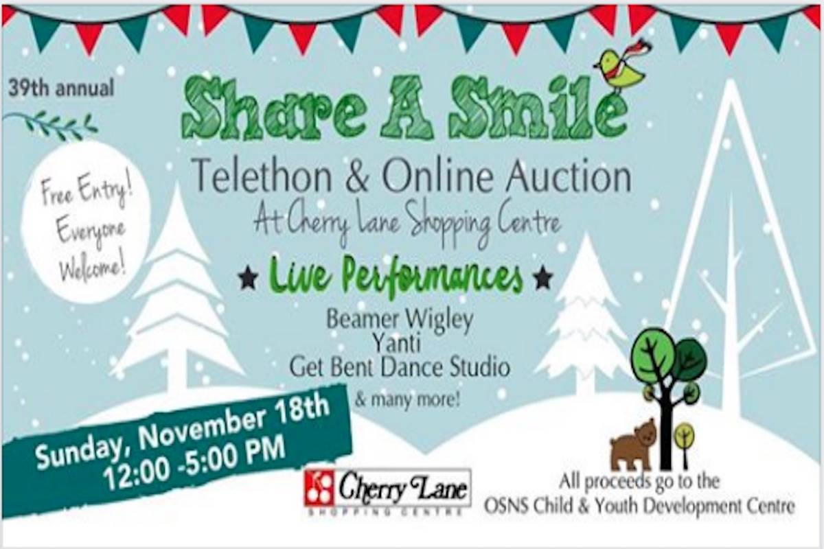 Share a Smile Telethon moves to Cherry Lane Shopping Centre Penticton Western News