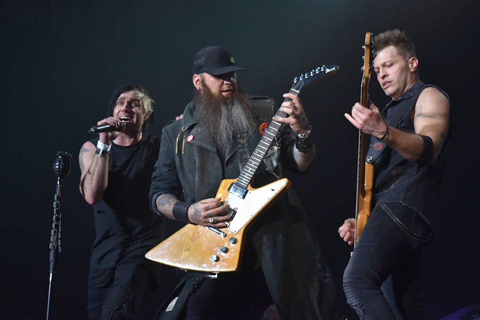 Three Days Grace performed a great concert in Penticton last night, with a very special moment happening in the audience. Brennan Phillips/Western News