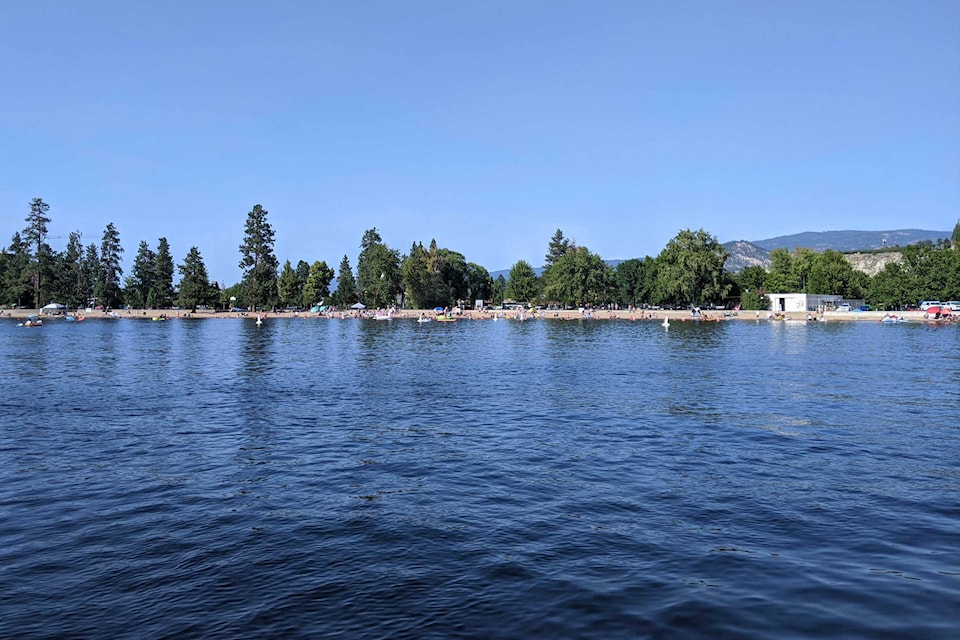 The City of Penticton will soon start gathering public feedback on options for developing Skaha Lake Park. Above, the park is seen from Skaha Lake. (Phil McLachlan - Western News)