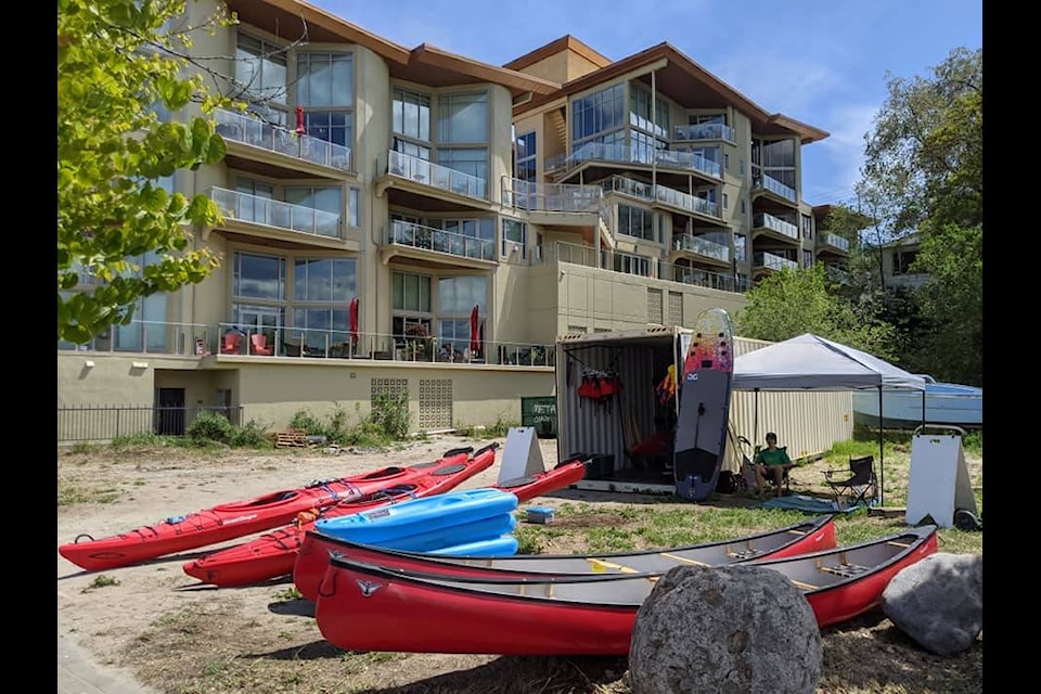 Hoodoo by the Lake is located on Okanagan Lake at Marina Way beach offering rentals of all kinds including floating docks.