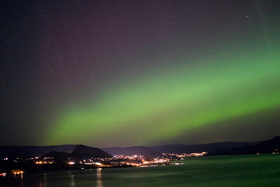 Alex York captured these amazing photos of the Northern Lights taken from Munson Mountain. (Alex York photo)