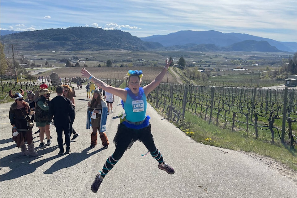 It was a perfect day for the Half Corked Marathon through the vines of Oliver Saturday, April 23. (Facebook)