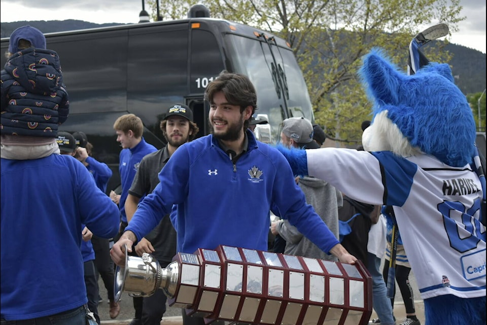 The Penticton Vees returned to the South Okanagan Events Centre with the Fred Page Cup on Thursday, May 19. (Logan Lockhart- Western News)