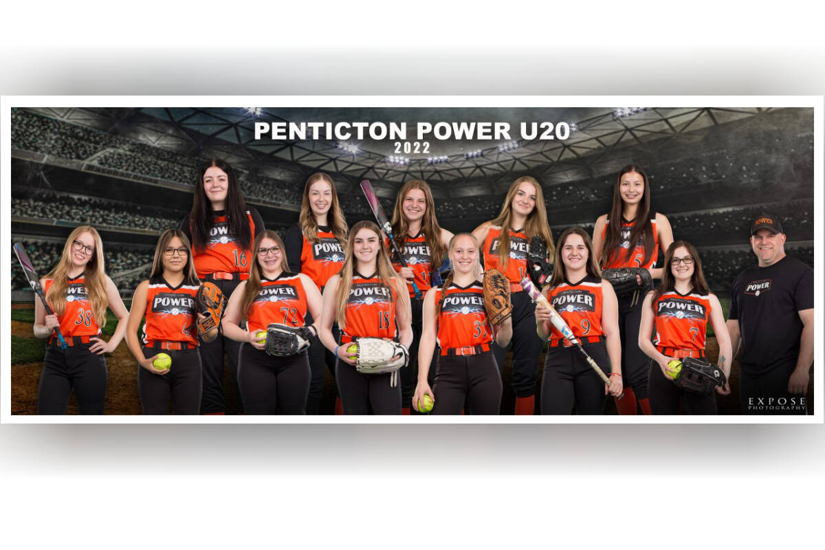 The 2022 Penticton Power U20 team. (Jacqueline Goodfellow, EXPOSE PHOTOGRAPHY)