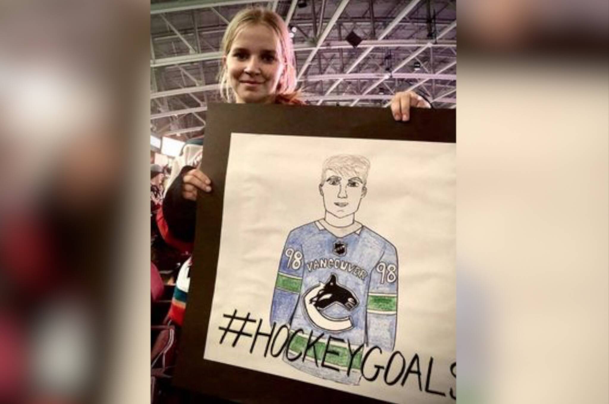 Zoe Pauling won Black Press Media's contest to win tickets to the Vancouver Canucks game later this season. (Contributed)