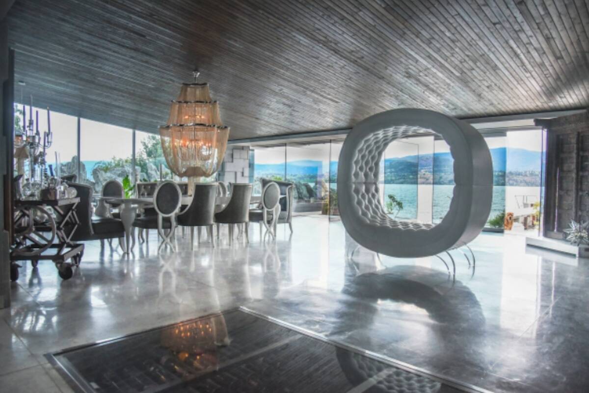Inside the rock house