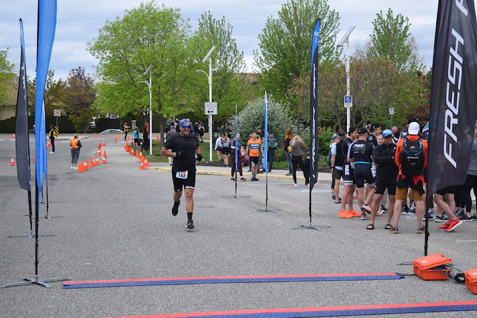 The annual Cherry Blossom Triathlon was held in Kelowna May 7, 2023. (Brittany Webster/Capital News)