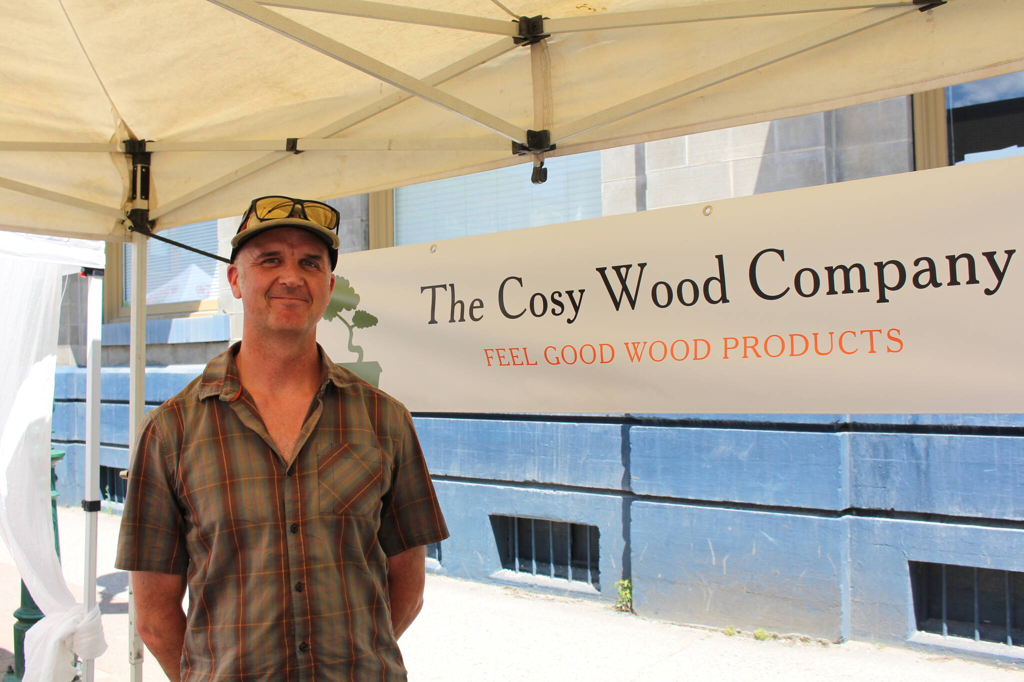 Callum McLeary is the woodworker behind the Cosy Wood Company. (Zachary Delaney/Revelstoke Review)
