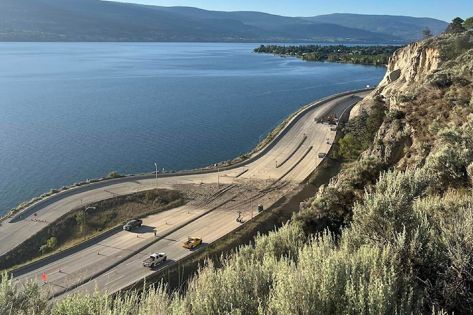 Photo from above Highway 97 where the landslide took place. (Ryan Antonovitch)