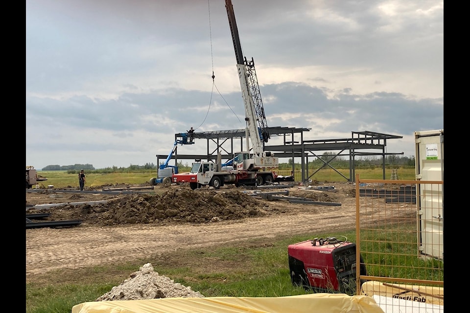 The new Hope Mission shelter is now under construction. This progress picture is from July 2024. 
