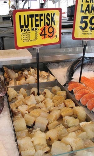 Lutefisk is a traditional Norwegien dish.
Photo credit: Adam_d, flickr.com