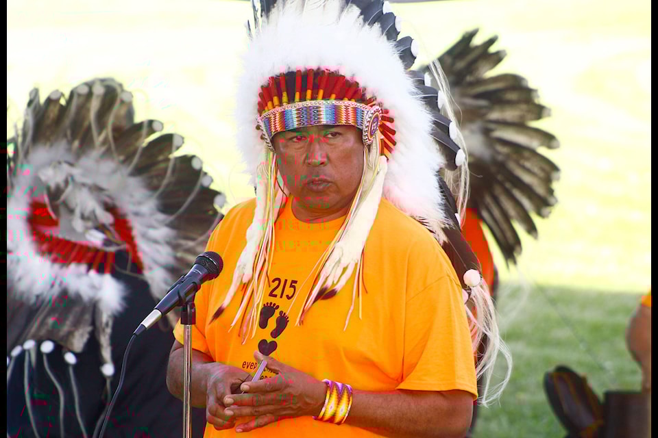 Samson Cree Nation Chief Vernon Saddleback. (Emily Jaycox/Ponoka News)
