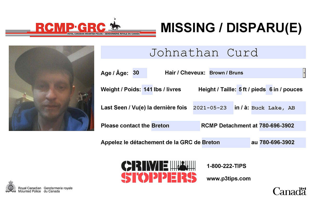 FOUND Breton RCMP seek public assistance to locate missing person