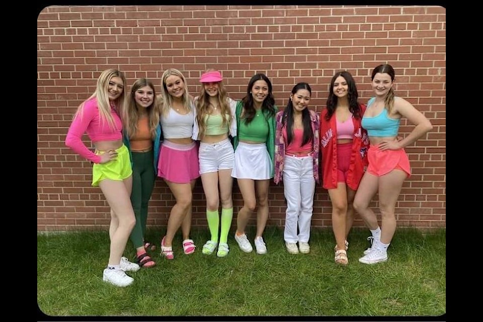 WCHS seniors dress up for tight and bright day (submitted)