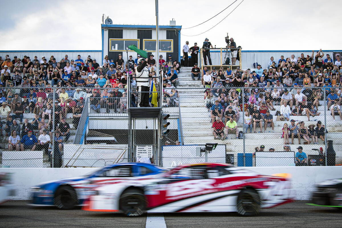 With racing every Saturday through Sept. 16 (except July 30) fields include Late Models, Thunder Cars, Pure Stocks, Future Stocks, IMCAs, hit-to-pass and more. Photo courtesy EIR