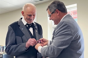 Pigeon Lake resident receives Coronation Medal for sports building