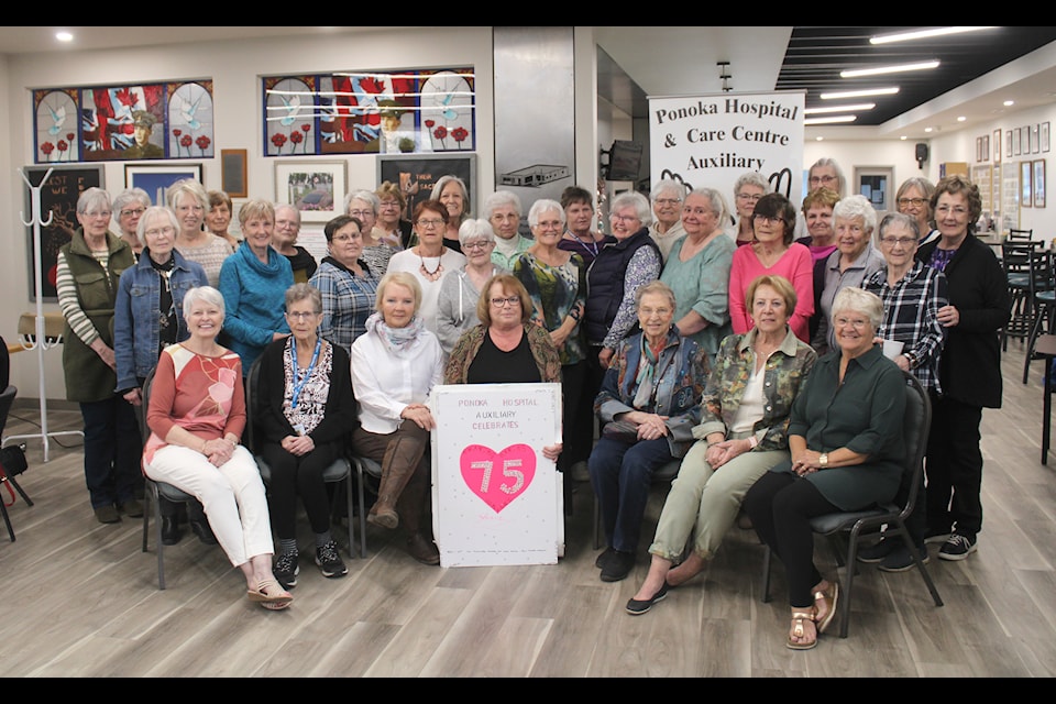 A special event to mark 75 years for the Ponoka Hospital and Care Centre Auxiliary was held at the Royal Canadian Legion on April 16.
(Mark Weber/Ponoka News)