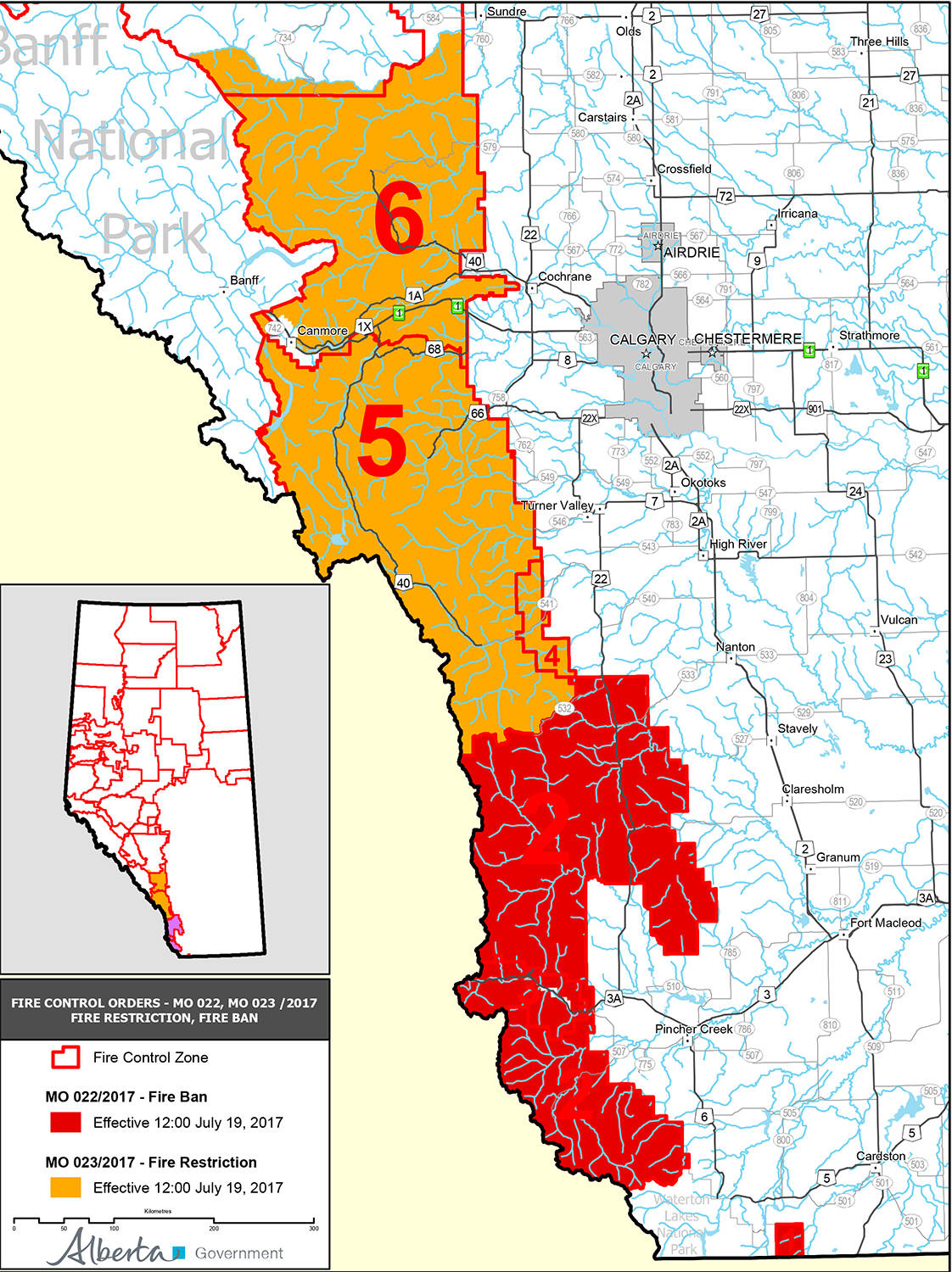 Alberta fire ban on sale