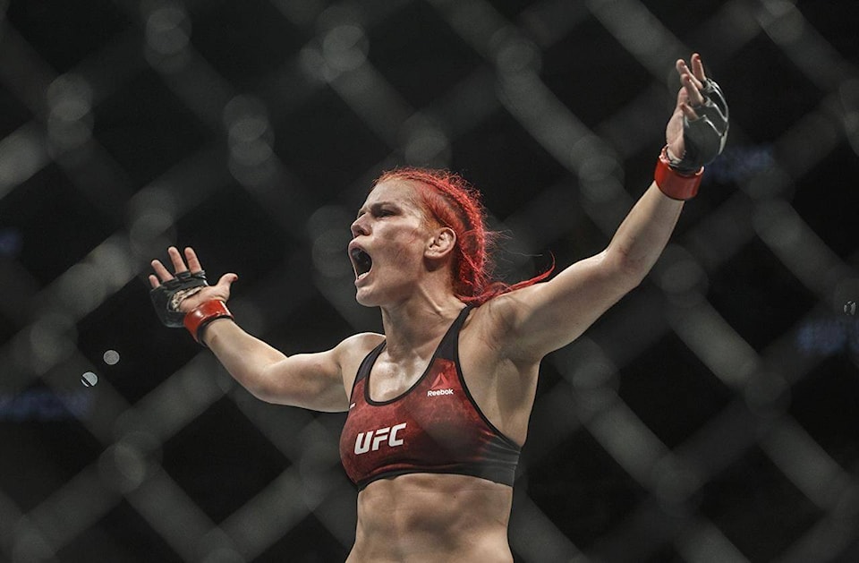 Canada s Gillian Robertson Marc Andre Barriault both win in UFC Ponoka News