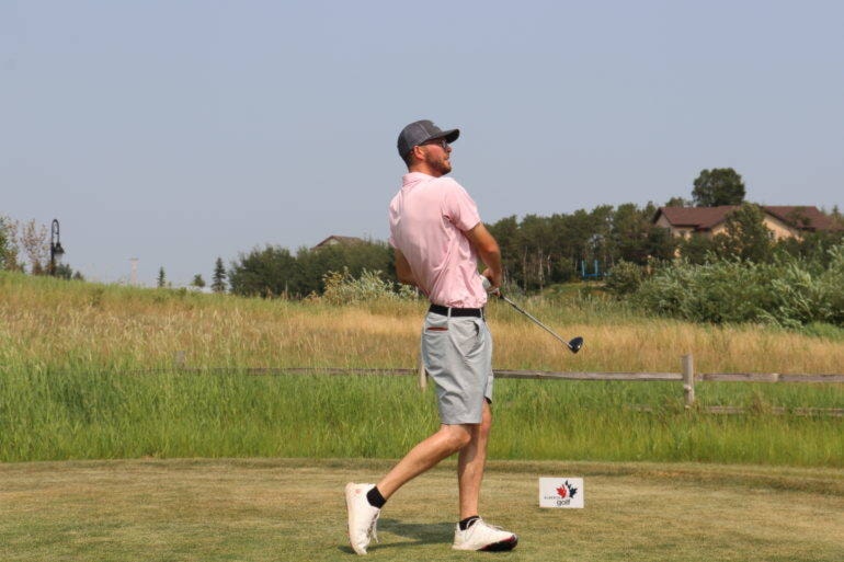 Two-time Alberta Open champion Riley Fleming of Airdrie Alberta. (Photo provided by Alberta Golf)