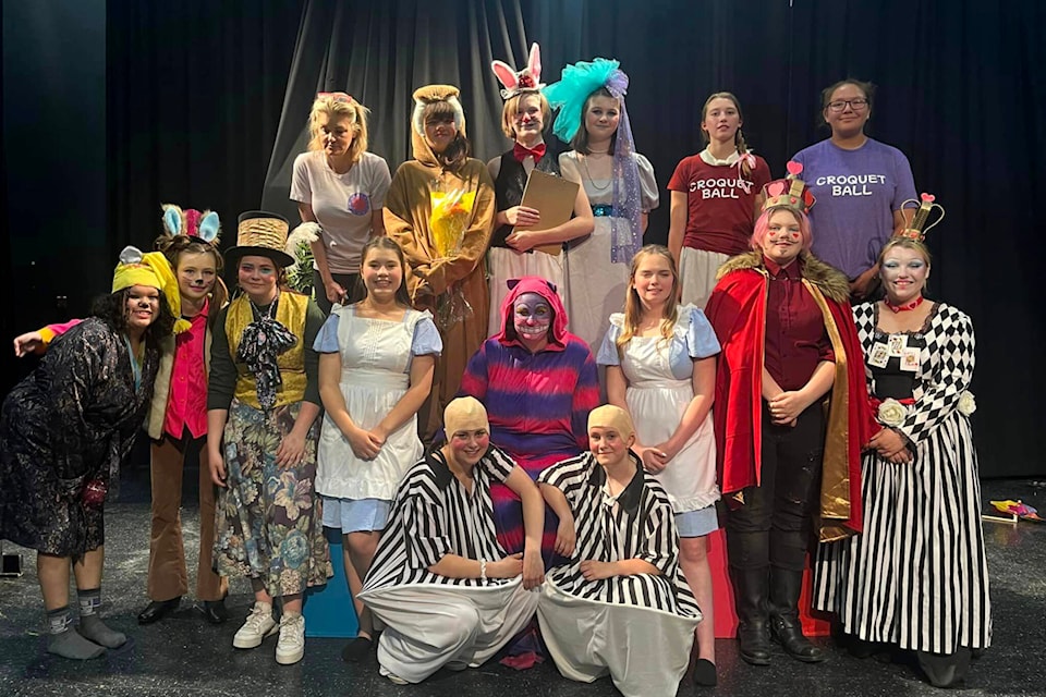 Ponoka Secondary Campus’s Broncs Theatre presents Alice in Wonderland captivated audiences on June 14 and 15. (Facebook photos/Ponoka Secondary Campus)