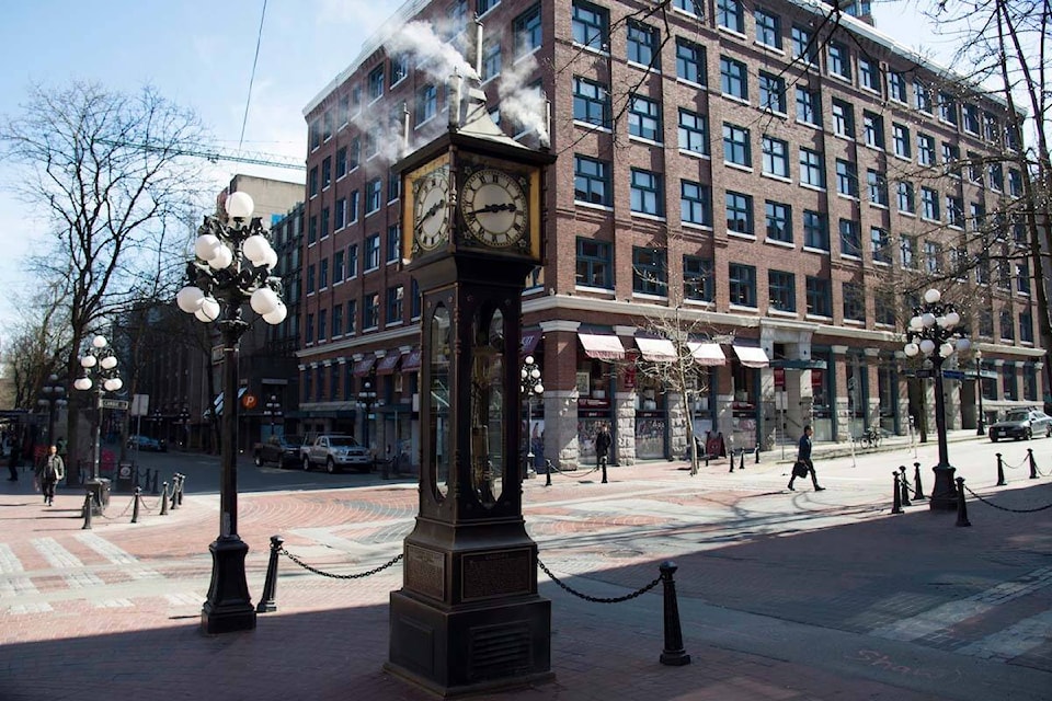 The steam clock is an iconic market in historic Gastown in downtown Vancouver. THE CANADIAN PRESS/Jonathan Hayward