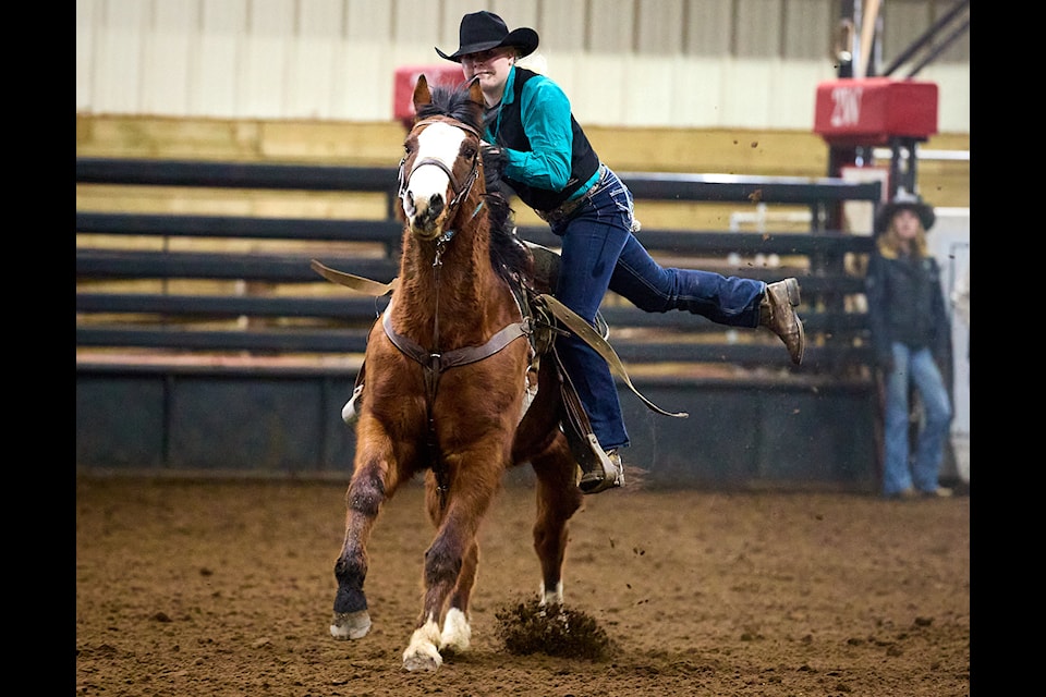Julia Holtkamp of Rimbey will be competing in goat-tying at this year's Canadian Collegiate Rodeo Finals coming up in May in Rimbey.
(Photo submitted)