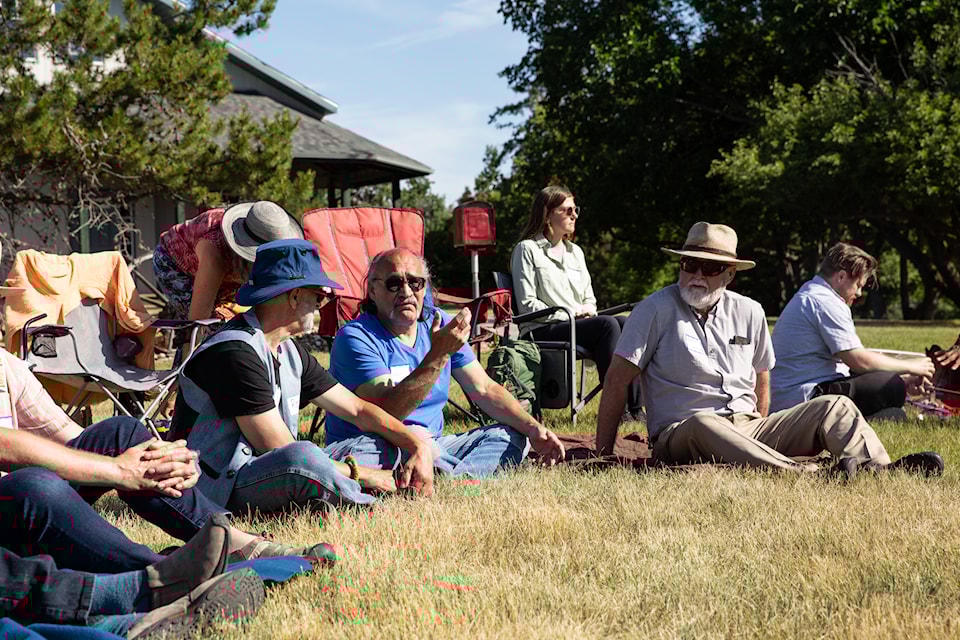 The Central Alberta launch of the Treaty Land Sharing Network was held at a farm east of Camrose on July 6.