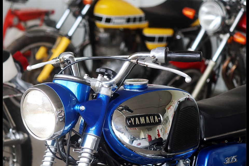 Motorcycle enthusiasts check out the bikes at the 29th annual Ponoka Vintage Rally and Swapmeet at the Ponoka Stampede Grounds on July 26.