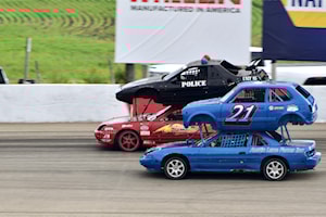 Fans fill stands at Edmonton International Raceway June 14