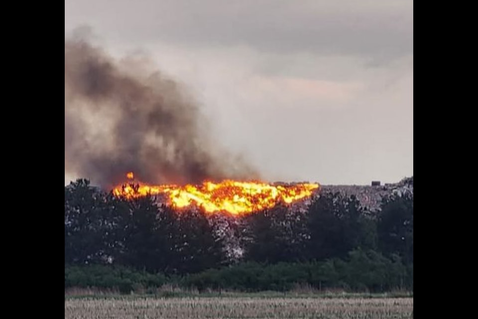 The fire at the Leduc landfill broke out on May 31 and burned until June 2. 