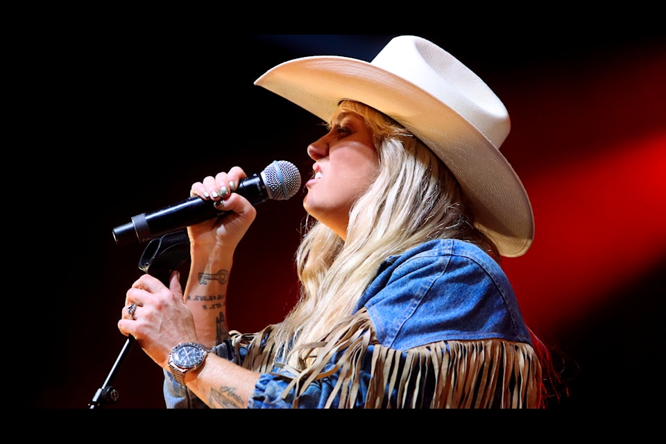 Meghan Patrick performs on the Ponoka Stampede mainstage June 27.