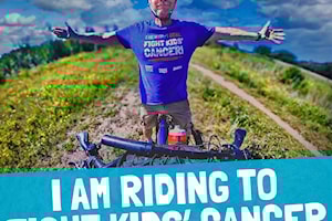 Central Alberta resident Richard Bone continues with his ride to fight kids' cancer