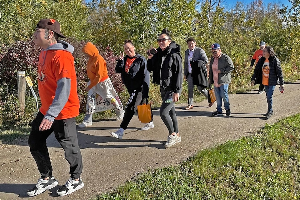 Samson Community Wellness held a walk on Sept. 26 for Orange Shirt Day.