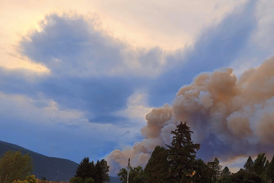 Goosmus wildfire near Grand Forks, Sept. 25. 