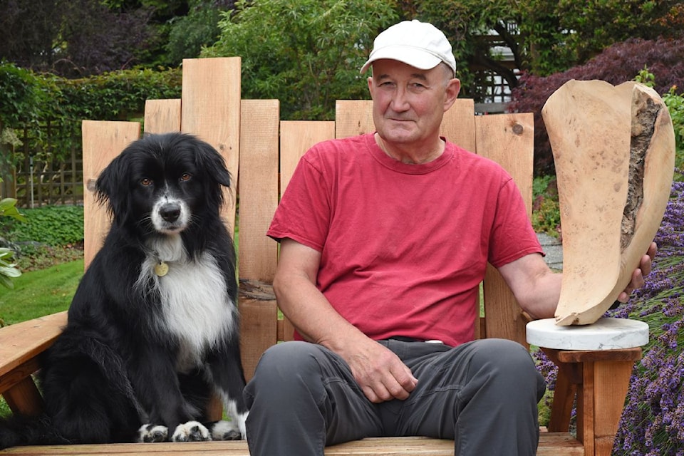 Sculptor Bruce Edmundson found his passion for wood carving burls in retirement.