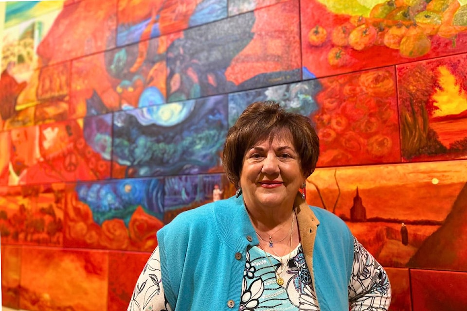 Artist Odette Laroche is wielding her power as an artist through this poppy mural, with the hope of inspiring people to give to help homeless veterans.