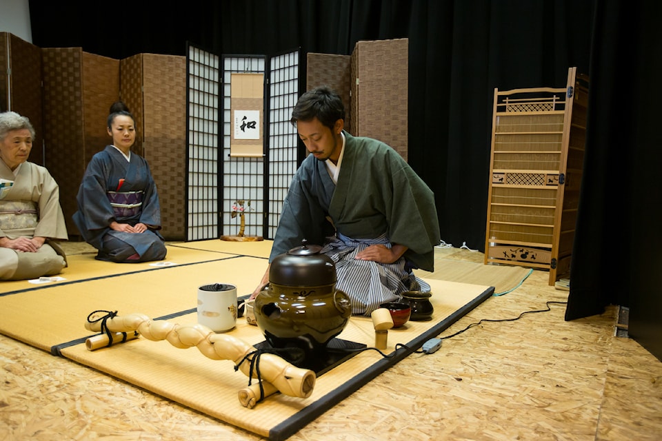A tea ceremony at a previous Victoria Tea Festival Revival