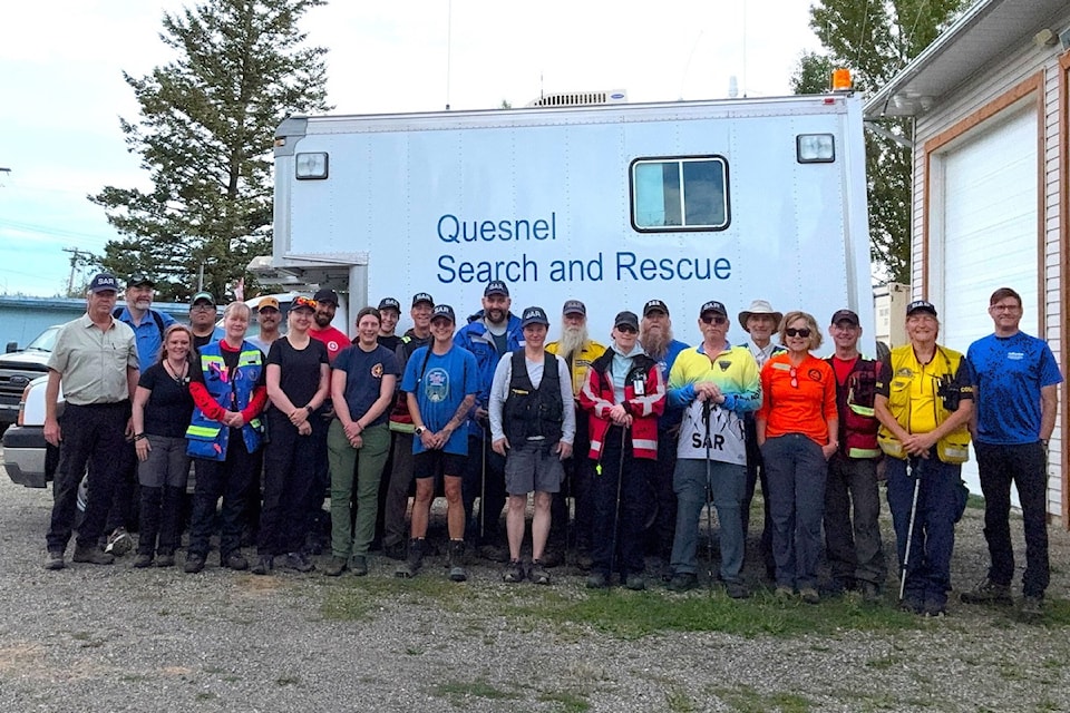 15 Search and Rescue teams from around B.C. met in Quesnel from Aug. 8-10 for a tracking course.