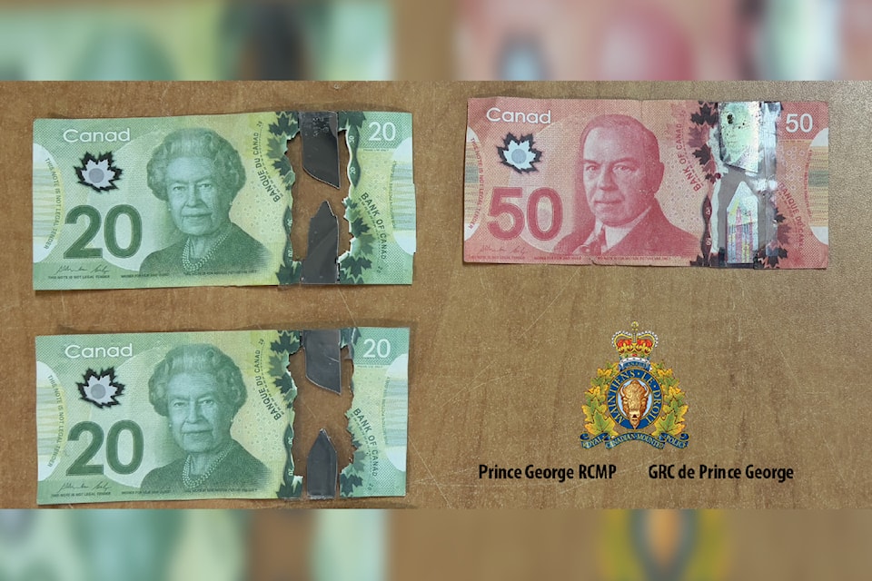 Prince George Mounties have seen fake money meant for classrooms and bills copied and printed onto paper.