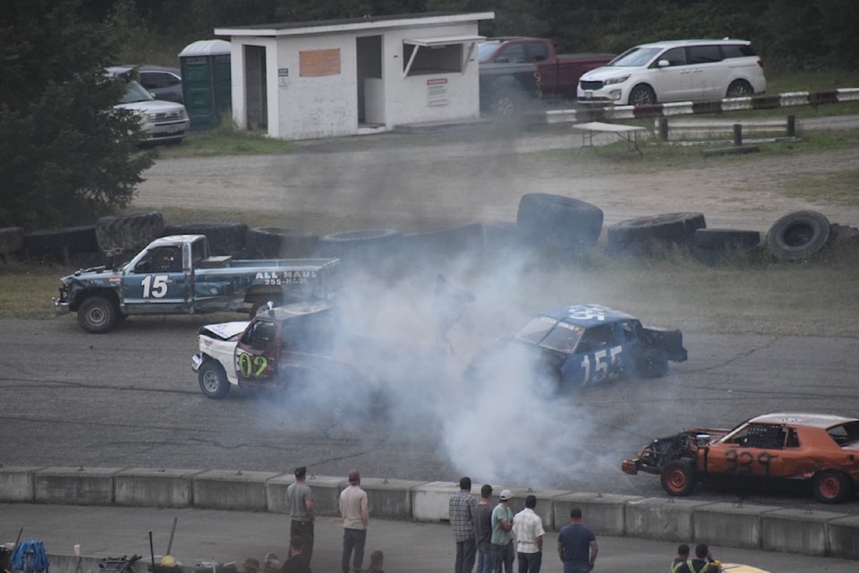 The annual Crash to Pass event to open Billy Barker Days took place at the Gold Pan Speedway on Thursday, July 17.