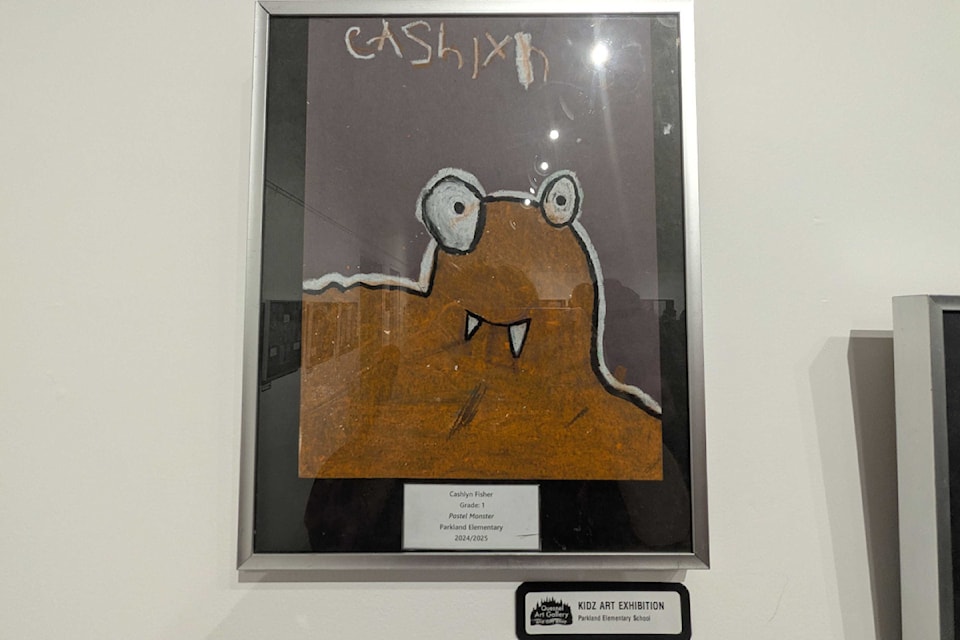 Cashlyn Fisher's 'pastel monster' from Parkland Elementary.