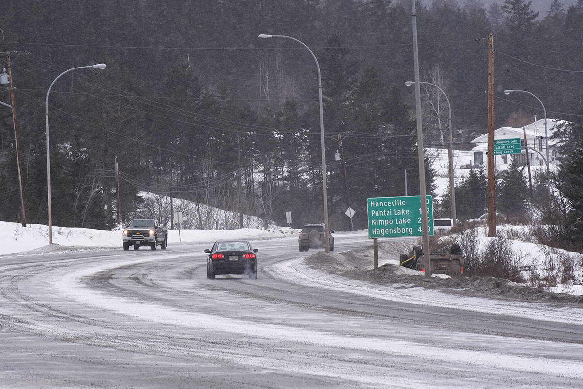 Road conditions require caution, patience and attention