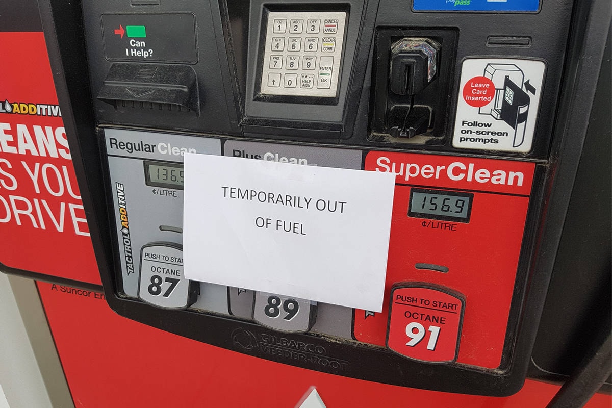 Stations in Quesnel experiencing fuel shortage Quesnel Cariboo Observer