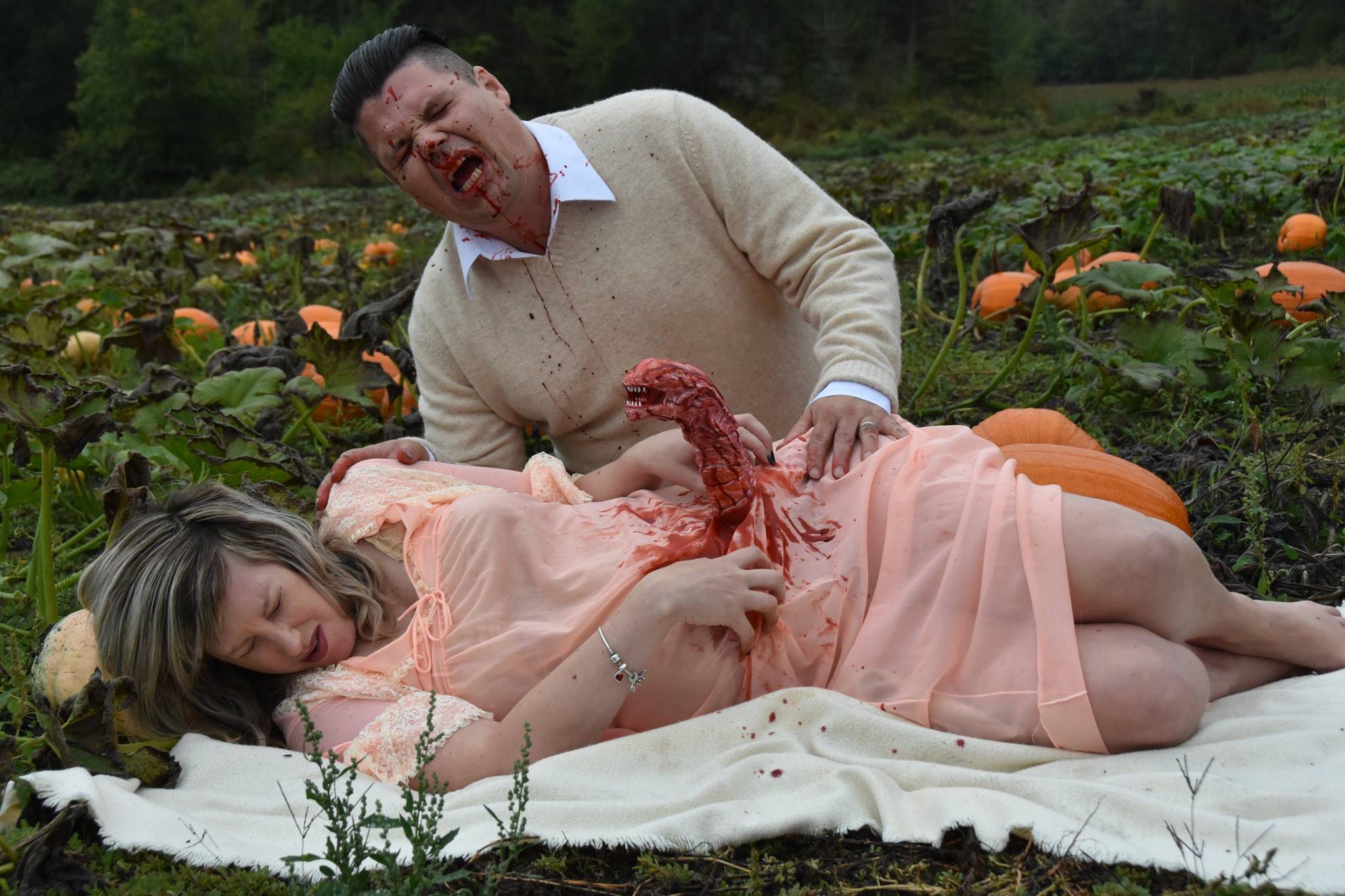 B.C. couple capture horrific maternity photos inspired by Alien scene -  Quesnel Cariboo Observer